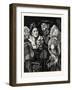 The Old Man's Treasure, a Kitten-null-Framed Giclee Print