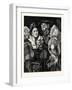 The Old Man's Treasure, a Kitten-null-Framed Giclee Print