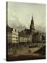 The Old Market in Dresden-Canaletto-Stretched Canvas