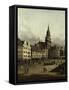 The Old Market in Dresden-Canaletto-Framed Stretched Canvas