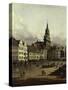 The Old Market in Dresden-Canaletto-Stretched Canvas