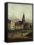 The Old Market in Dresden-Canaletto-Framed Stretched Canvas