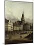The Old Market in Dresden-Canaletto-Mounted Giclee Print