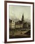 The Old Market in Dresden-Canaletto-Framed Giclee Print