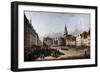 The Old Market Place in Dresden, C1750-C1752-Bernardo Bellotto-Framed Giclee Print