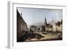 The Old Market Place in Dresden, C1750-C1752-Bernardo Bellotto-Framed Giclee Print