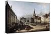 The Old Market Place in Dresden, C1750-C1752-Bernardo Bellotto-Stretched Canvas