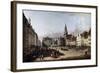 The Old Market Place in Dresden, C1750-C1752-Bernardo Bellotto-Framed Giclee Print