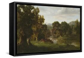 The Old Mill, 1849-George Inness Snr.-Framed Stretched Canvas