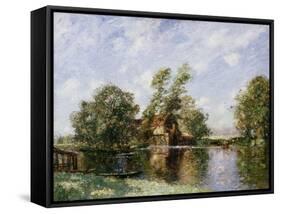 The Old Mill, Houghton, Cambridgeshire, C.1907-Thomas Edwin Mostyn-Framed Stretched Canvas