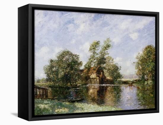 The Old Mill, Houghton, Cambridgeshire, C.1907-Thomas Edwin Mostyn-Framed Stretched Canvas