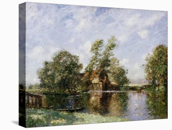The Old Mill, Houghton, Cambridgeshire, C.1907-Thomas Edwin Mostyn-Stretched Canvas