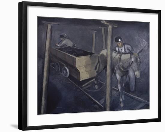 The Old Mine Mule-Richard Crist-Framed Giclee Print