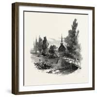 The Old Mohawk Church, Canada, Nineteenth Century-null-Framed Giclee Print