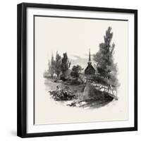 The Old Mohawk Church, Canada, Nineteenth Century-null-Framed Giclee Print