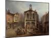 The Old Moot Hall, Leeds, C.1825-Joseph Rhodes-Mounted Giclee Print