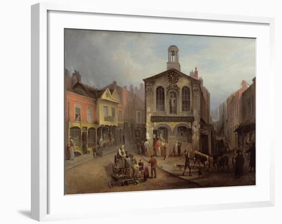 The Old Moot Hall, Leeds, C.1825-Joseph Rhodes-Framed Giclee Print