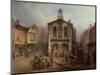 The Old Moot Hall, Leeds, C.1825-Joseph Rhodes-Mounted Giclee Print