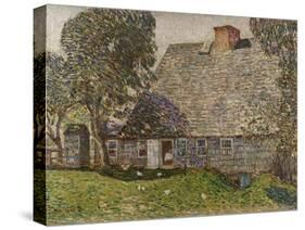 The Old Mulford House, East Hampton, 1917-Childe Hassam-Stretched Canvas
