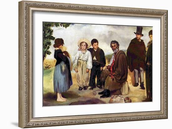 The Old Musician-Edouard Manet-Framed Art Print