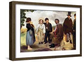 The Old Musician-Edouard Manet-Framed Art Print