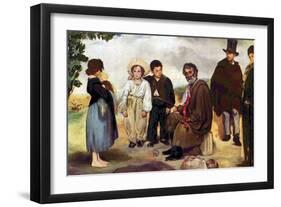 The Old Musician-Edouard Manet-Framed Art Print