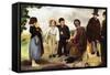 The Old Musician-Edouard Manet-Framed Stretched Canvas