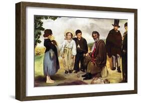 The Old Musician-Edouard Manet-Framed Art Print