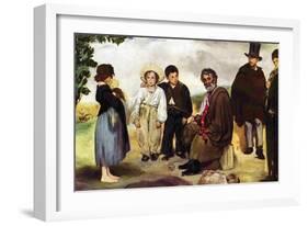 The Old Musician-Edouard Manet-Framed Art Print