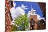 The Old North Church and gas street lamp, Freedom Trail, Boston, Massachusetts, USA-Russ Bishop-Mounted Premium Photographic Print