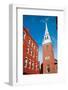 The Old North Church is officially known as Christ Church in the City of Boston, on April 18, 17...-null-Framed Photographic Print