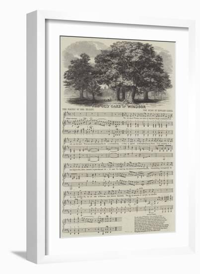 The Old Oaks of Windsor-null-Framed Giclee Print