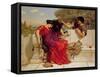 The Old, Old Story, 1903-John William Godward-Framed Stretched Canvas