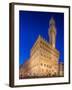 The Old Palace at Night in Florence-boule-Framed Photographic Print