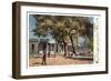 The Old Palace, Santa Fe, New Mexico, USA, C1900s-Gilette-Framed Giclee Print