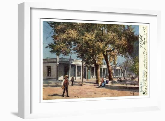 The Old Palace, Santa Fe, New Mexico, USA, C1900s-Gilette-Framed Giclee Print