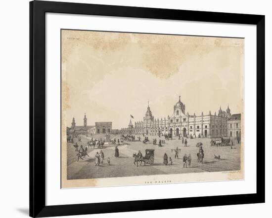 The (Old) Palace, Santiago, Chile, 1855-null-Framed Giclee Print