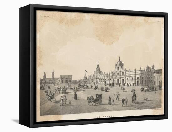 The (Old) Palace, Santiago, Chile, 1855-null-Framed Stretched Canvas