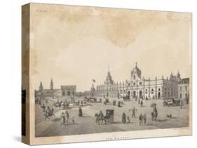 The (Old) Palace, Santiago, Chile, 1855-null-Stretched Canvas
