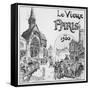 The Old Paris, for the Exposition Universelle of 1900-Albert Robida-Framed Stretched Canvas