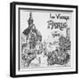 The Old Paris, for the Exposition Universelle of 1900-Albert Robida-Framed Giclee Print