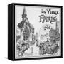 The Old Paris, for the Exposition Universelle of 1900-Albert Robida-Framed Stretched Canvas