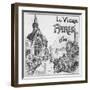 The Old Paris, for the Exposition Universelle of 1900-Albert Robida-Framed Premium Giclee Print
