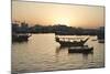 The Old Part of Doha and the Dhows Moored in the Harbour-Matt-Mounted Photographic Print