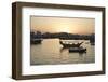 The Old Part of Doha and the Dhows Moored in the Harbour-Matt-Framed Photographic Print