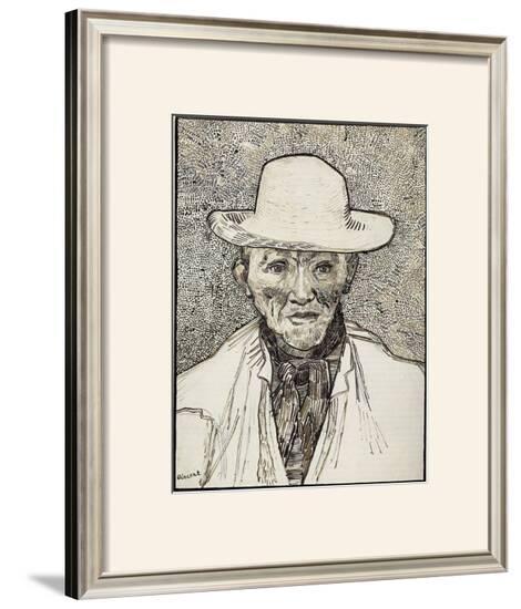 The Old Peasant Patience Escalier-Vincent van Gogh-Framed Giclee Print