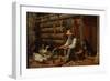 The Old Pioneer: Uncle Dan and His Pets, 1878-Arthur Fitzwilliam Tait-Framed Giclee Print