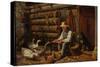 The Old Pioneer: Uncle Dan and His Pets, 1878-Arthur Fitzwilliam Tait-Stretched Canvas