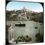 The Old Port and the Notre-Dame De La Garde Basilica, Marseilles (France), Circa 1890-1895, Image-Leon, Levy et Fils-Mounted Premium Photographic Print