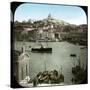 The Old Port and the Notre-Dame De La Garde Basilica, Marseilles (France), Circa 1890-1895, Image-Leon, Levy et Fils-Stretched Canvas